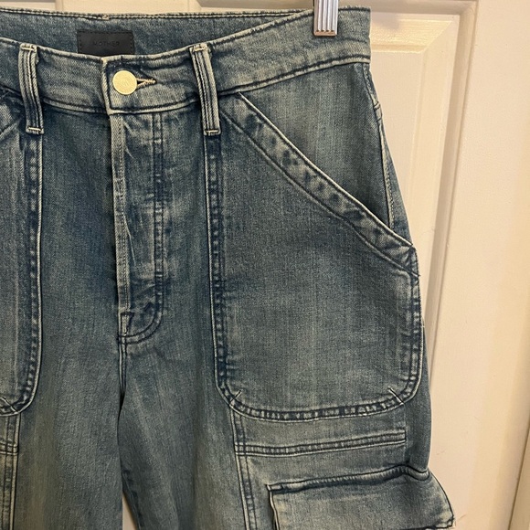 Mother the Curbside Cargo Flood Jeans in Herbal Remedy 29 - Picture 8 of 12